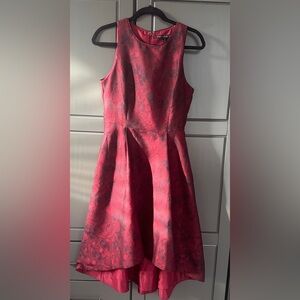 White House Black Market Red High Low Dress